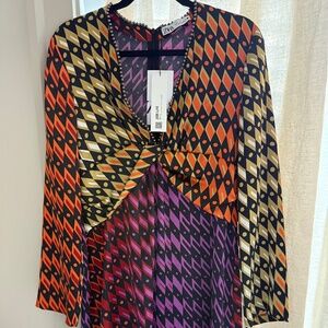 ZARA Multicolor Midi Dress – Size L – NWT